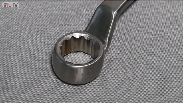 Llave acodada con doble extremo de estrella de acero inoxidable